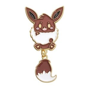 3 For $35 Pokemon Eevee Eeveelution Enameled Pin Brooch Hanging Moving Tail